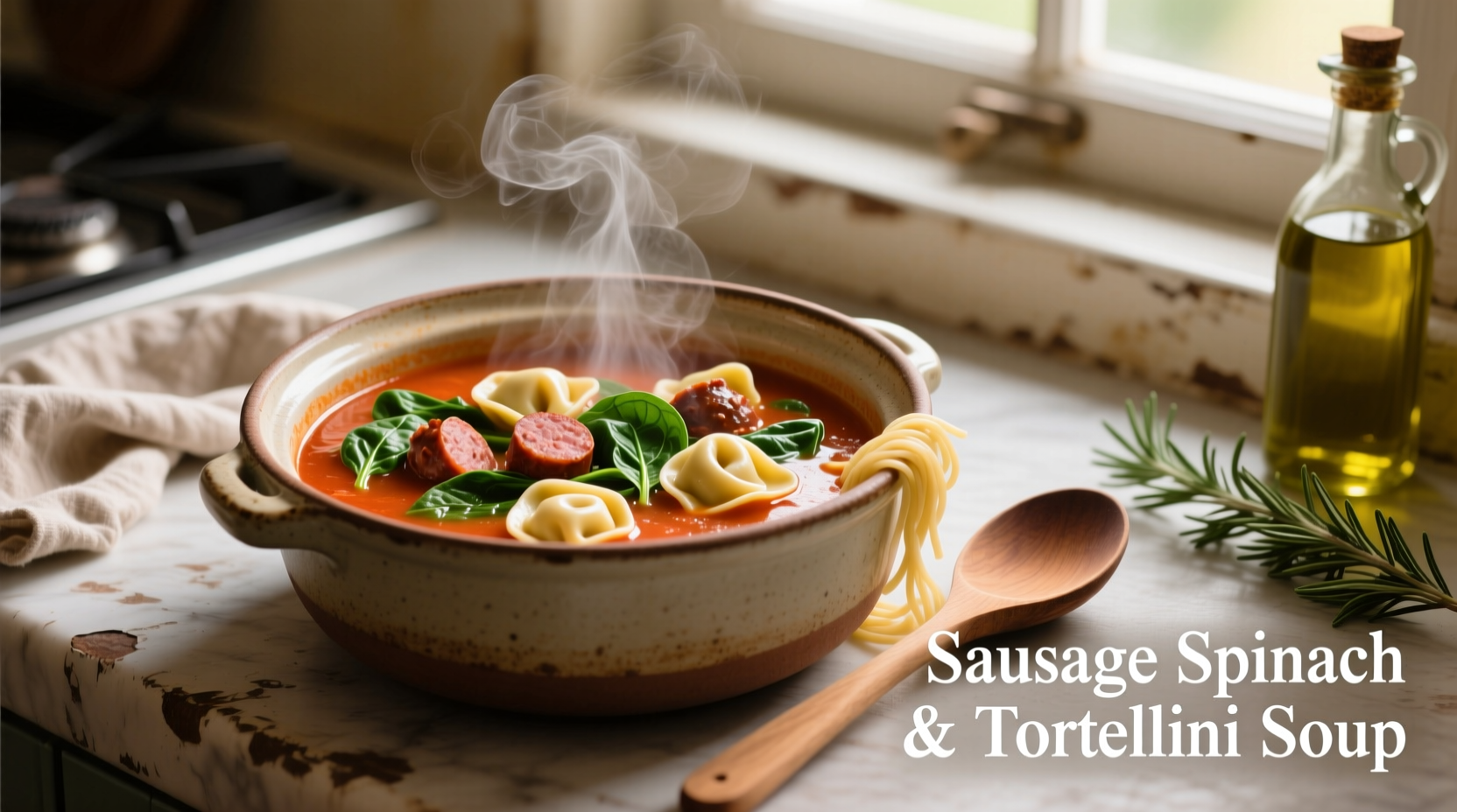 Sausage Spinach Tortellini Soup: Quick 30-Minute Recipe