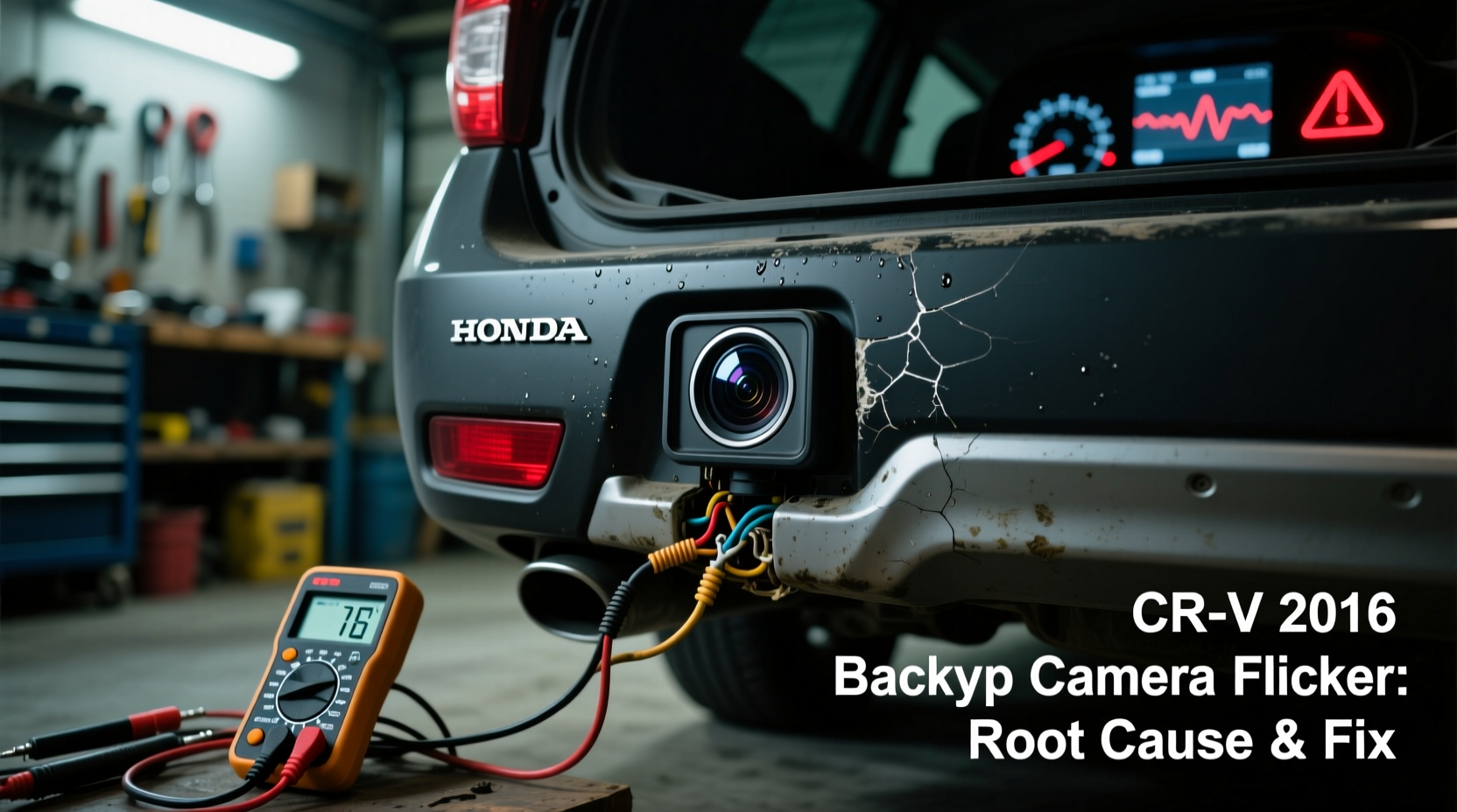 crv 2016 backup camera flicker