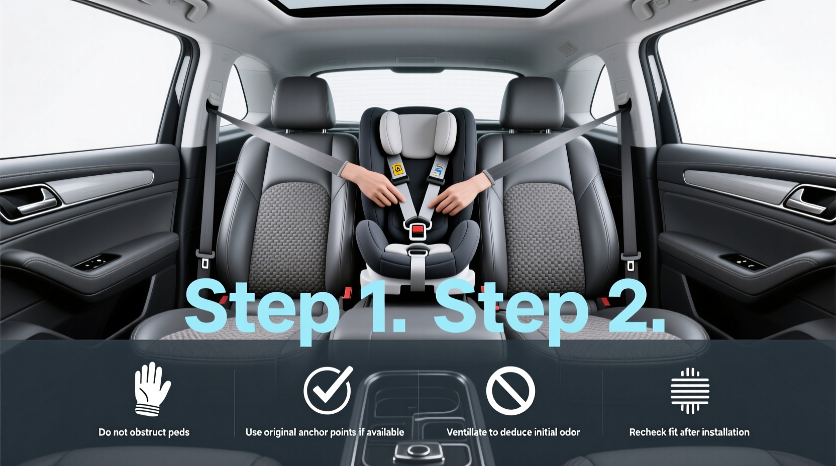 best car for 3 adults and 2 child seats