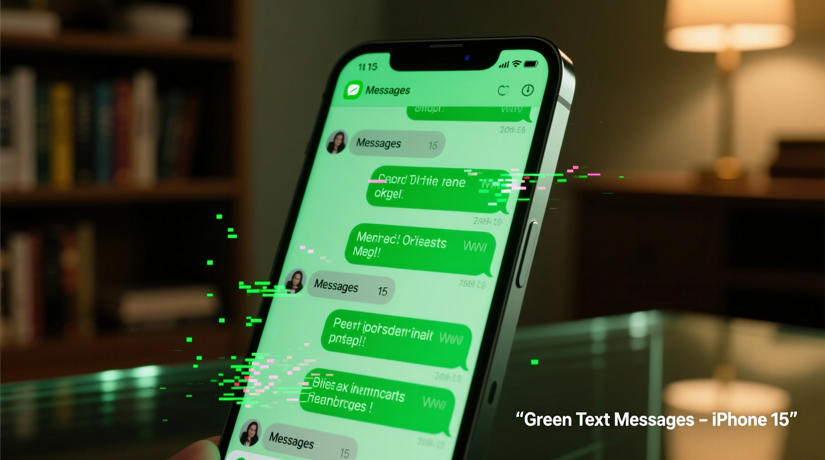 green text messages on iphone why how to fix it