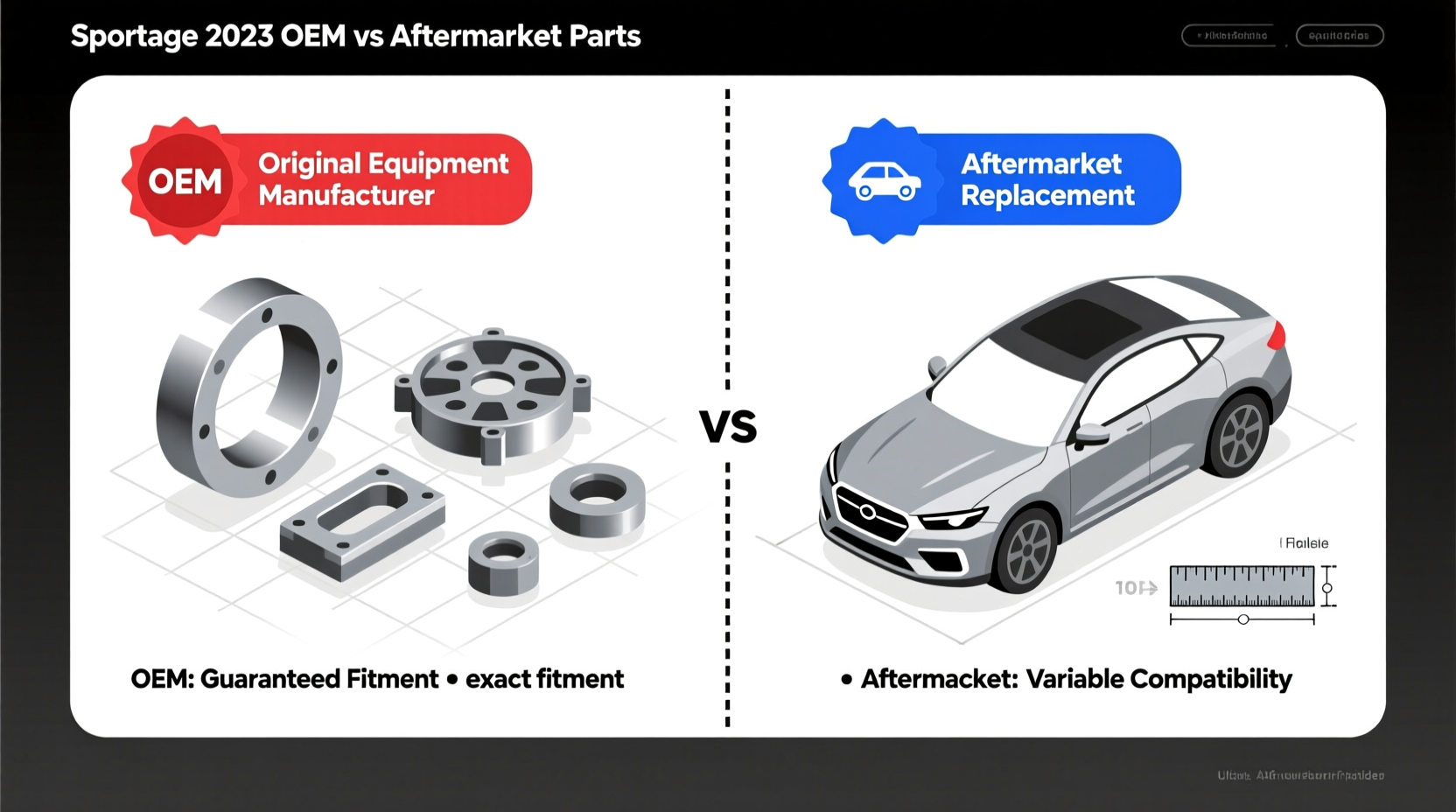 sportage 2023 vs aftermarket tables