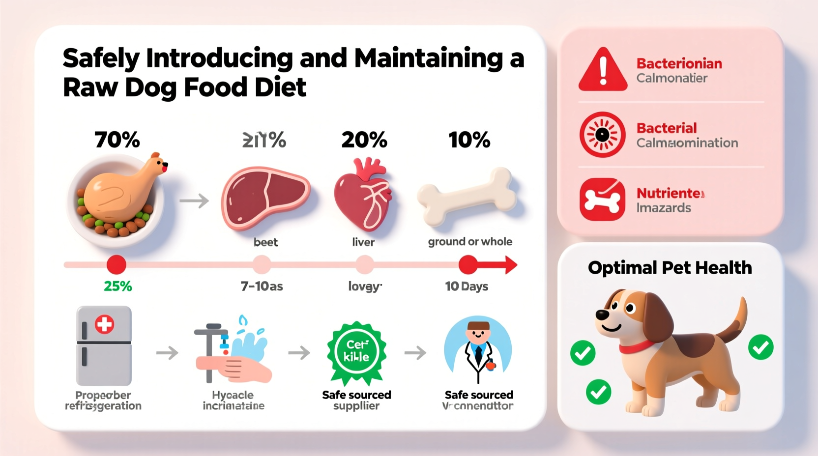 how to safely introduce and maintain a raw dog food diet for optimal pet health