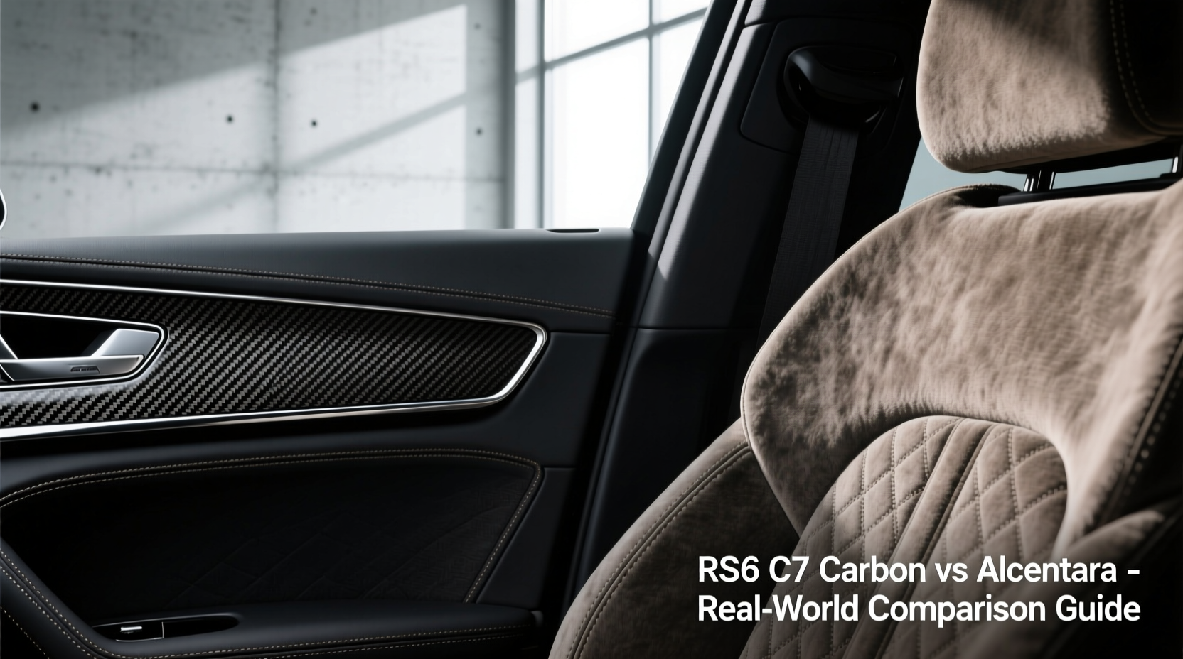 rs6 c7 carbon vs alcantara