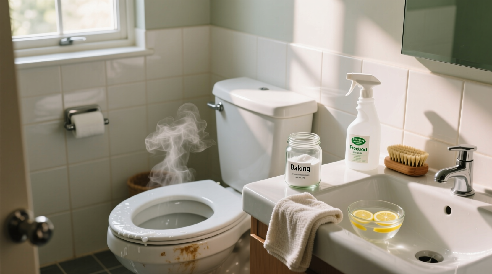 how to naturally clean a toilet