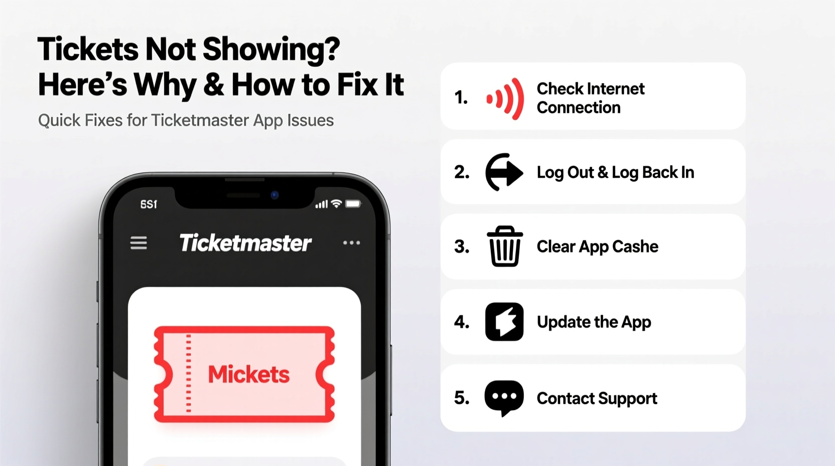 tickets not showing on ticketmaster app heres why fixes