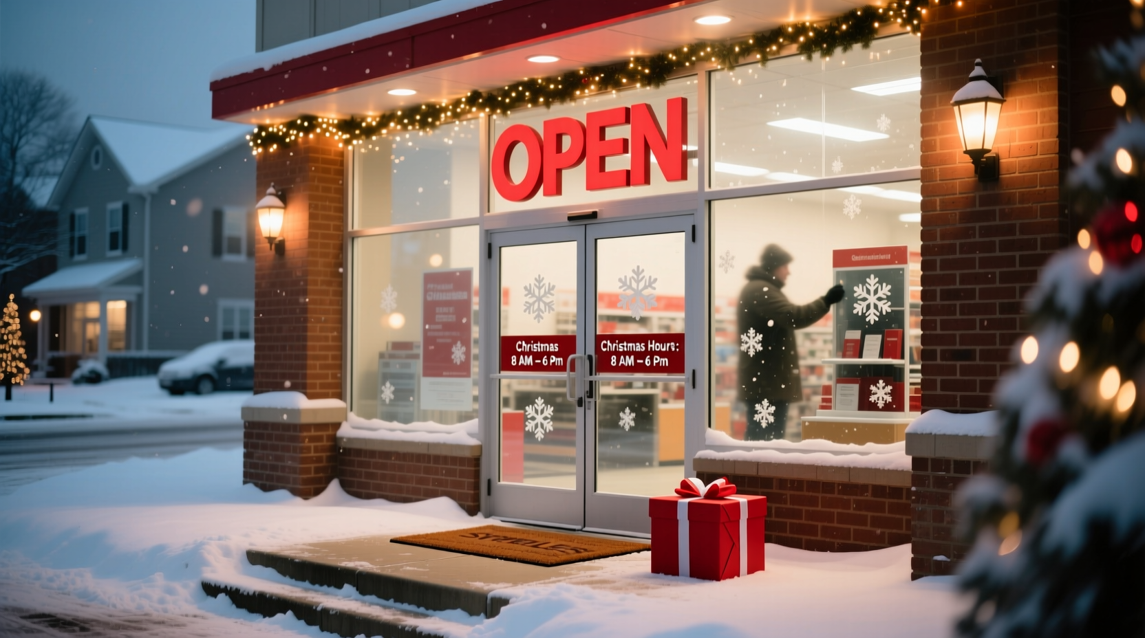 is staples open on christmas
