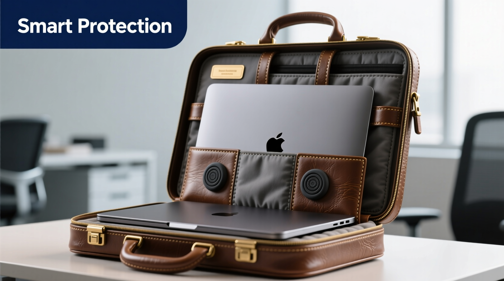 smart strategies to safeguard your laptop when using a leather briefcase
