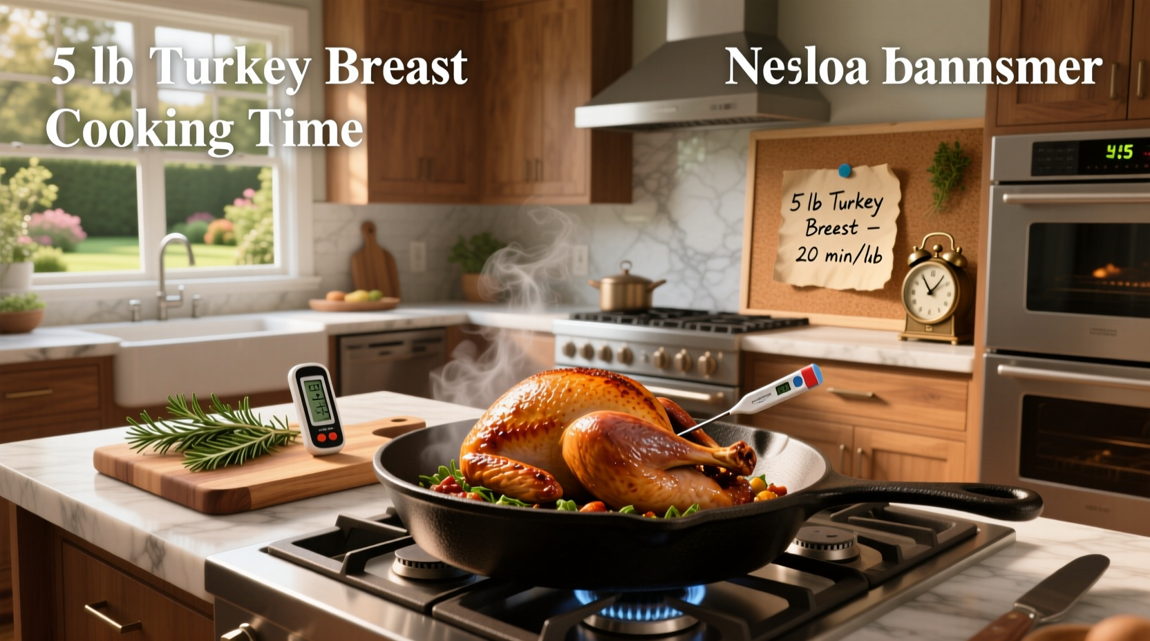 5 lb turkey breast cooking time guide