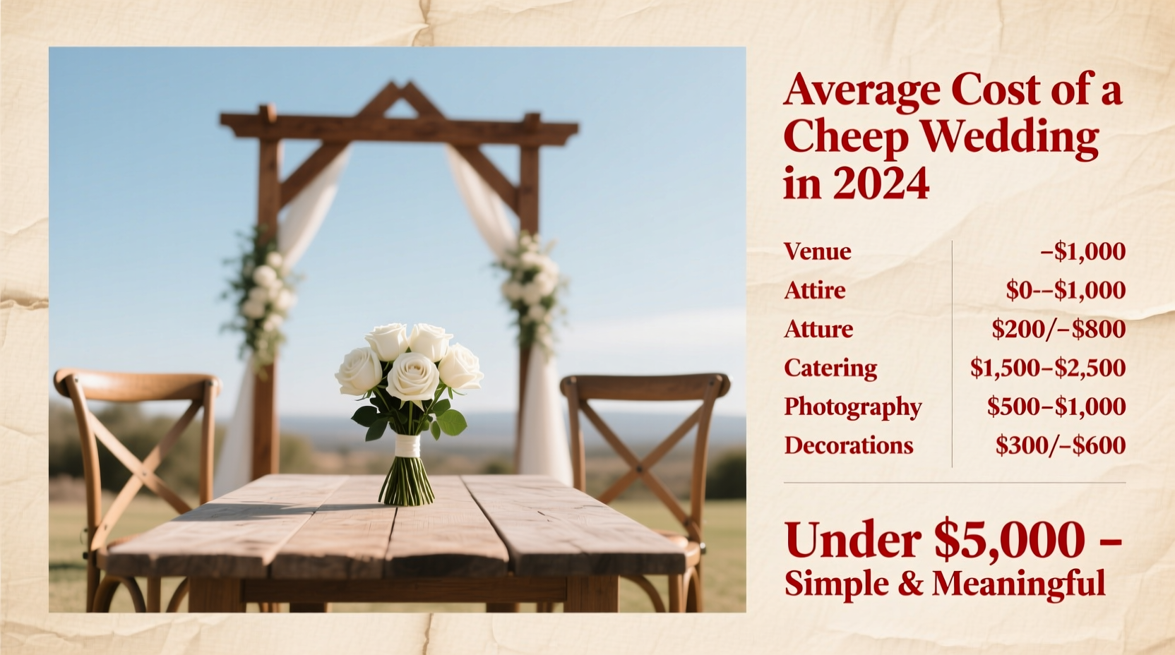 how much would a cheap wedding cost