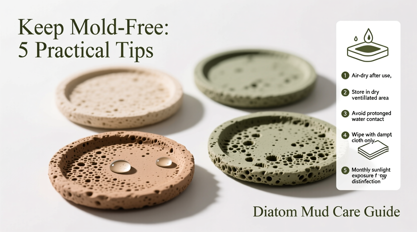 how to keep your diatom mud coasters mold free practical tips and maintenance guide