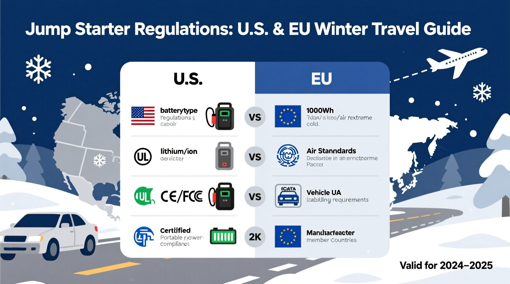 jump starter legal winter trips