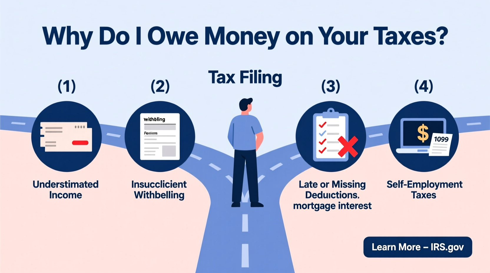 why do i owe money on my taxes common reasons explained