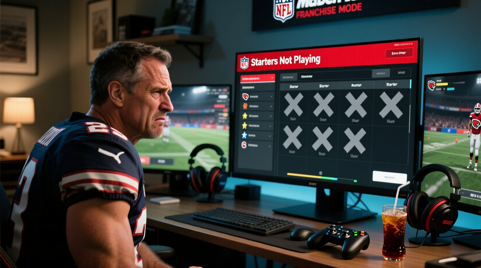 madden 25 why arent my starters playing in franchise mode