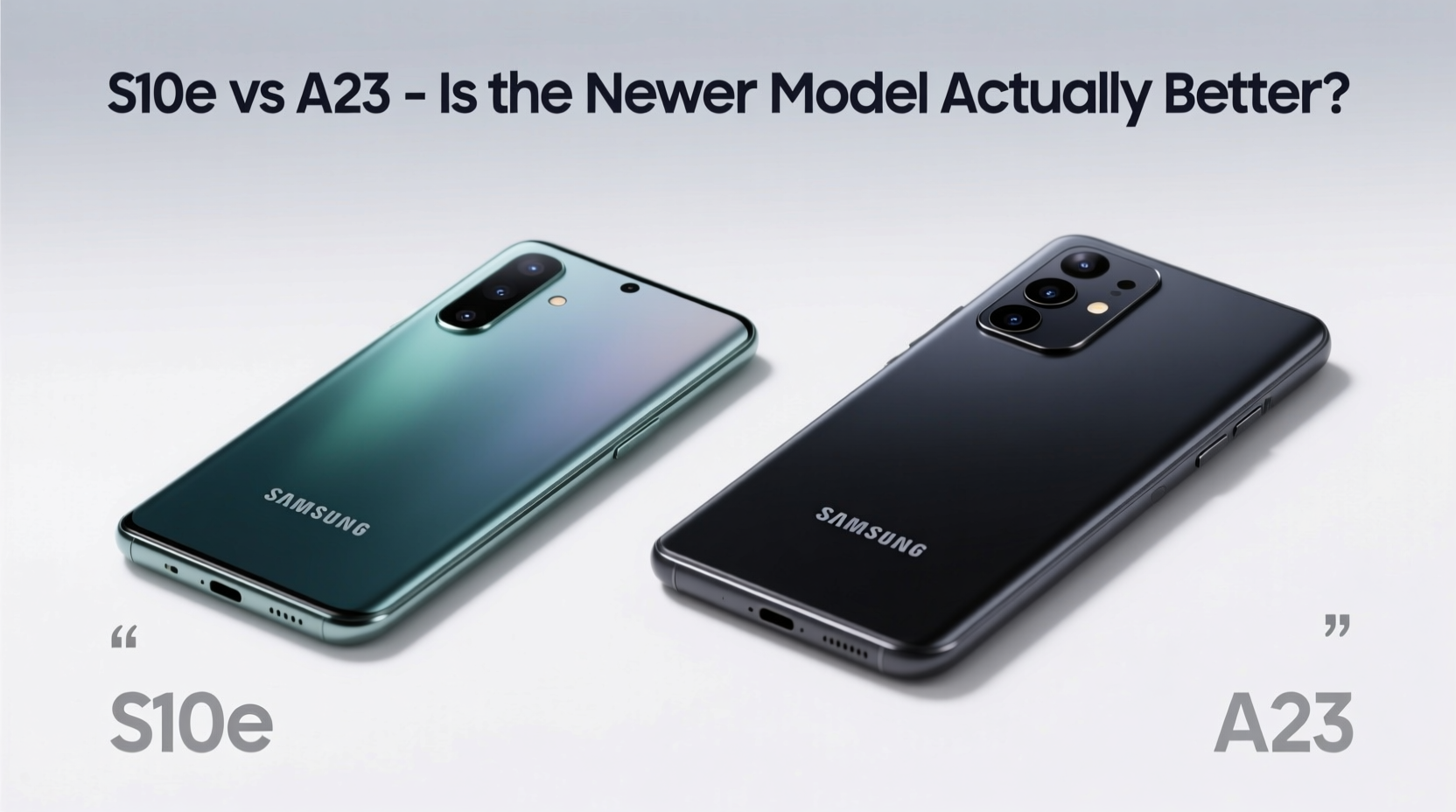 samsung s10e vs a23 is the newer a23 actually better or just newer