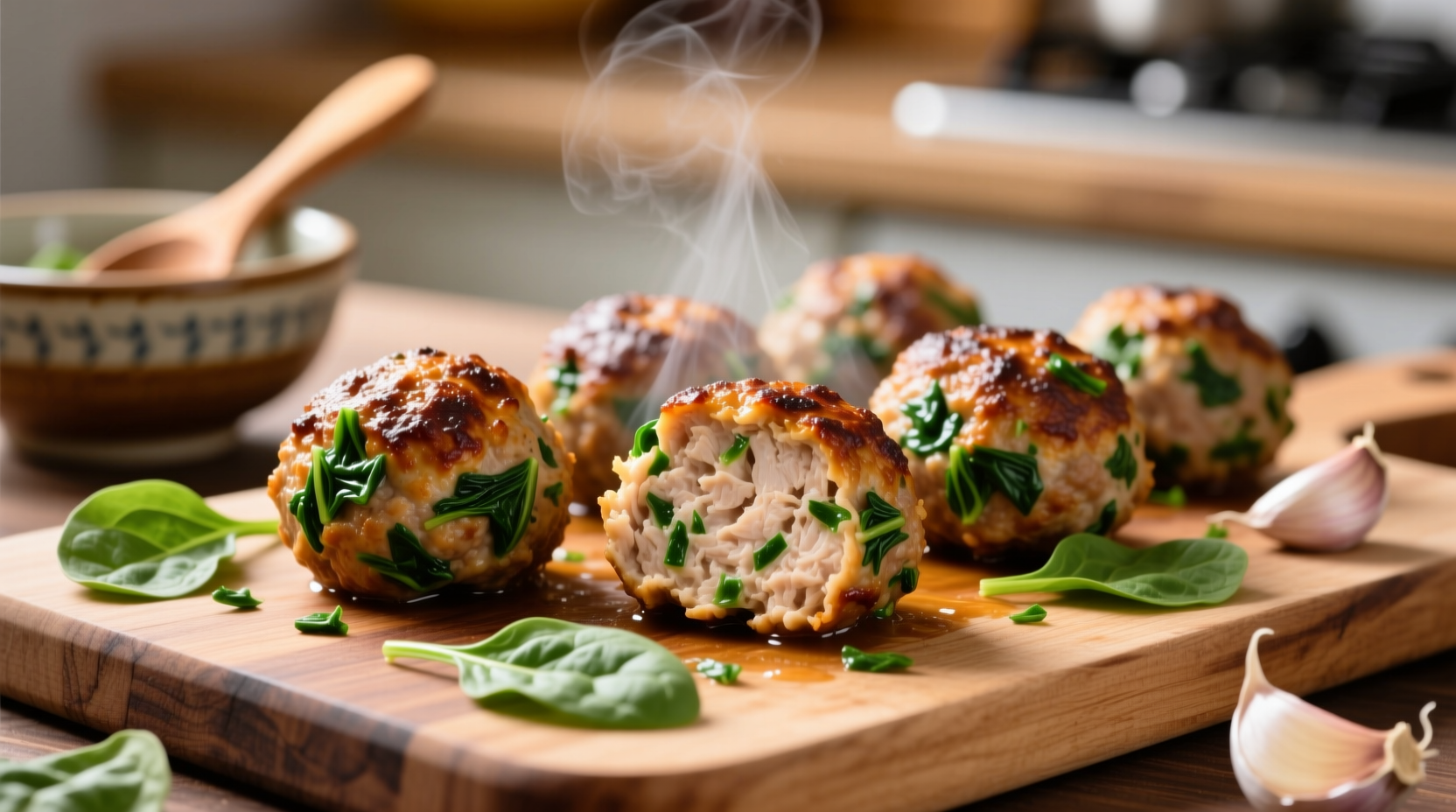 Perfect Chicken Spinach Meatballs Recipe in 30 Minutes