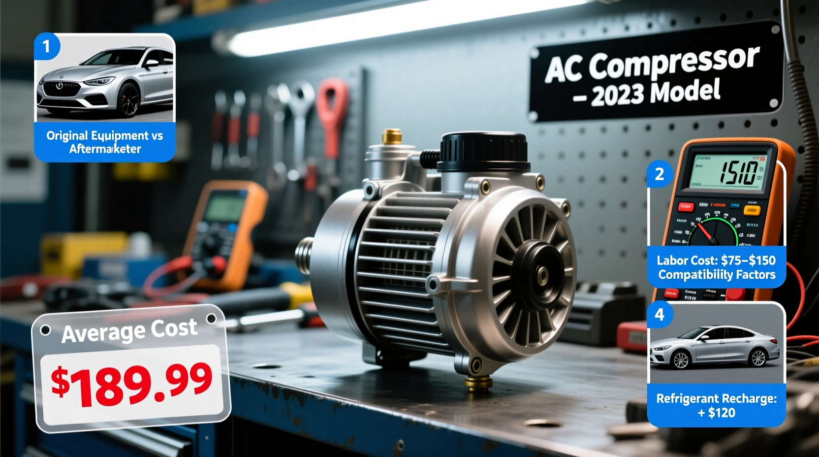 how much is an air conditioner compressor for a car
