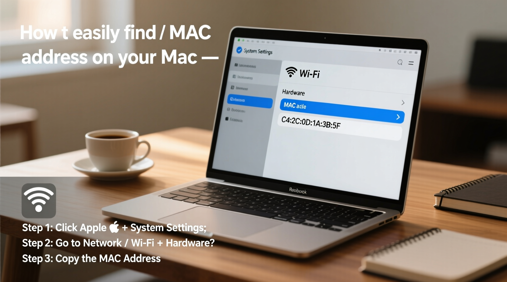 how to easily locate the mac address on your mac a step by step guide