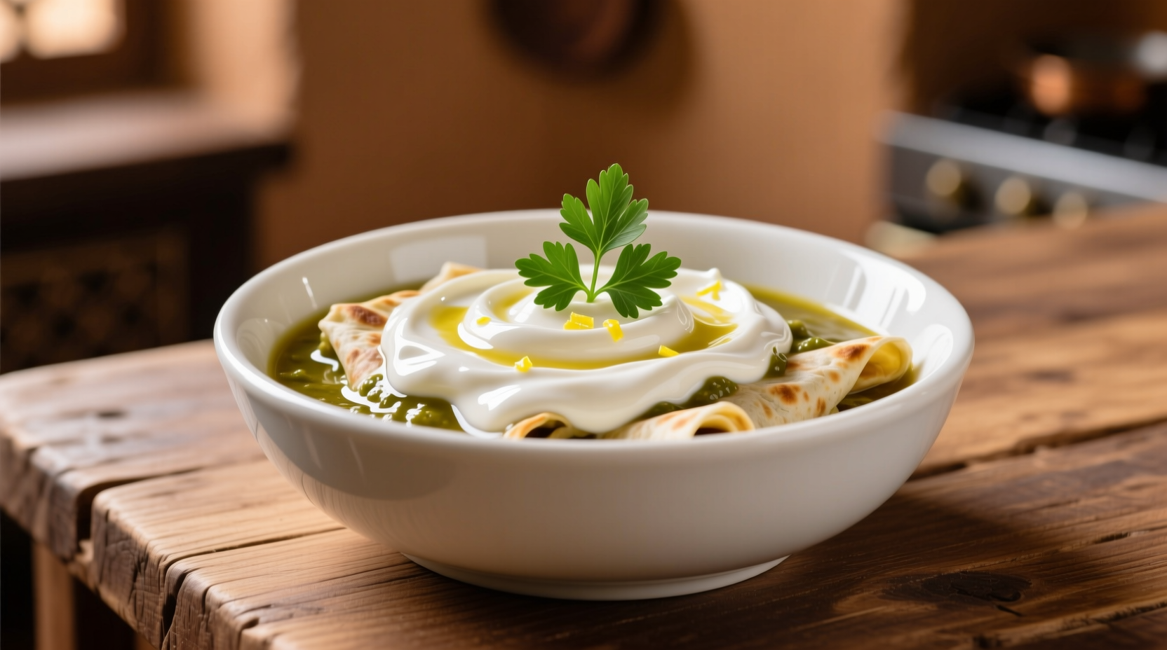 Creamy shawarma garlic sauce in white bowl