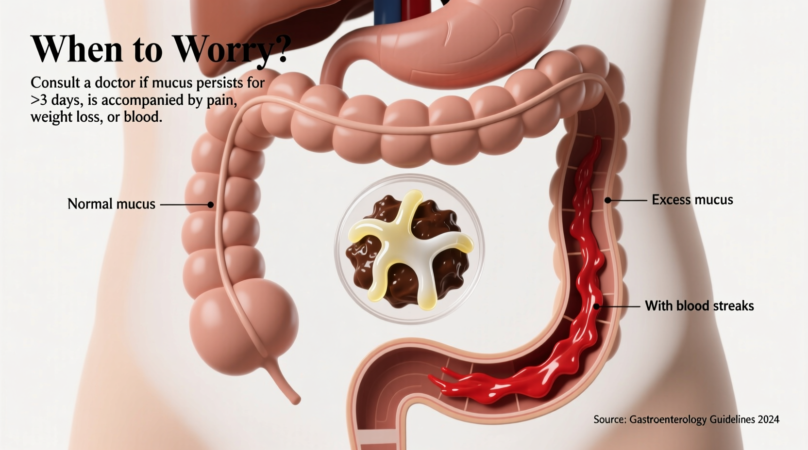 mucus in stool what does it mean when to worry
