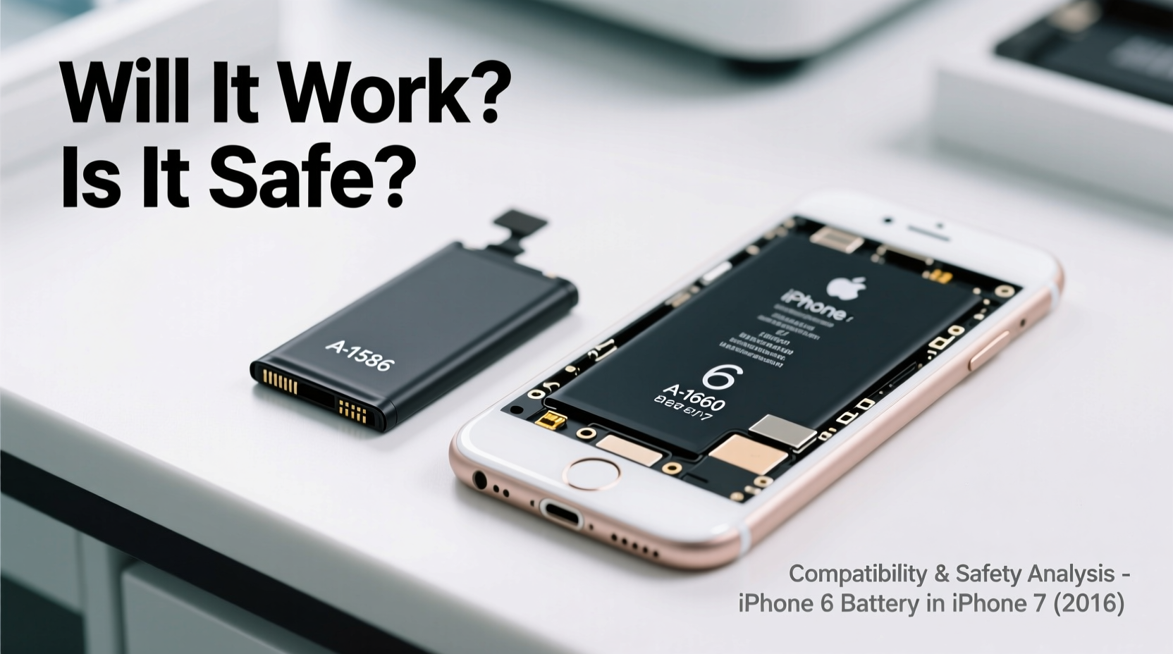 iphone 6 battery in an iphone 7 will it actually work and is it safe