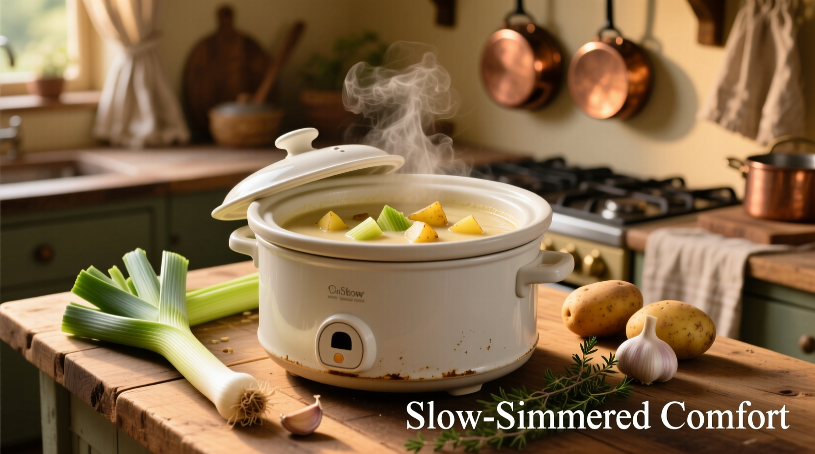 Perfect Slow Cooker Leek & Potato Soup Recipe (4-6 Hours)