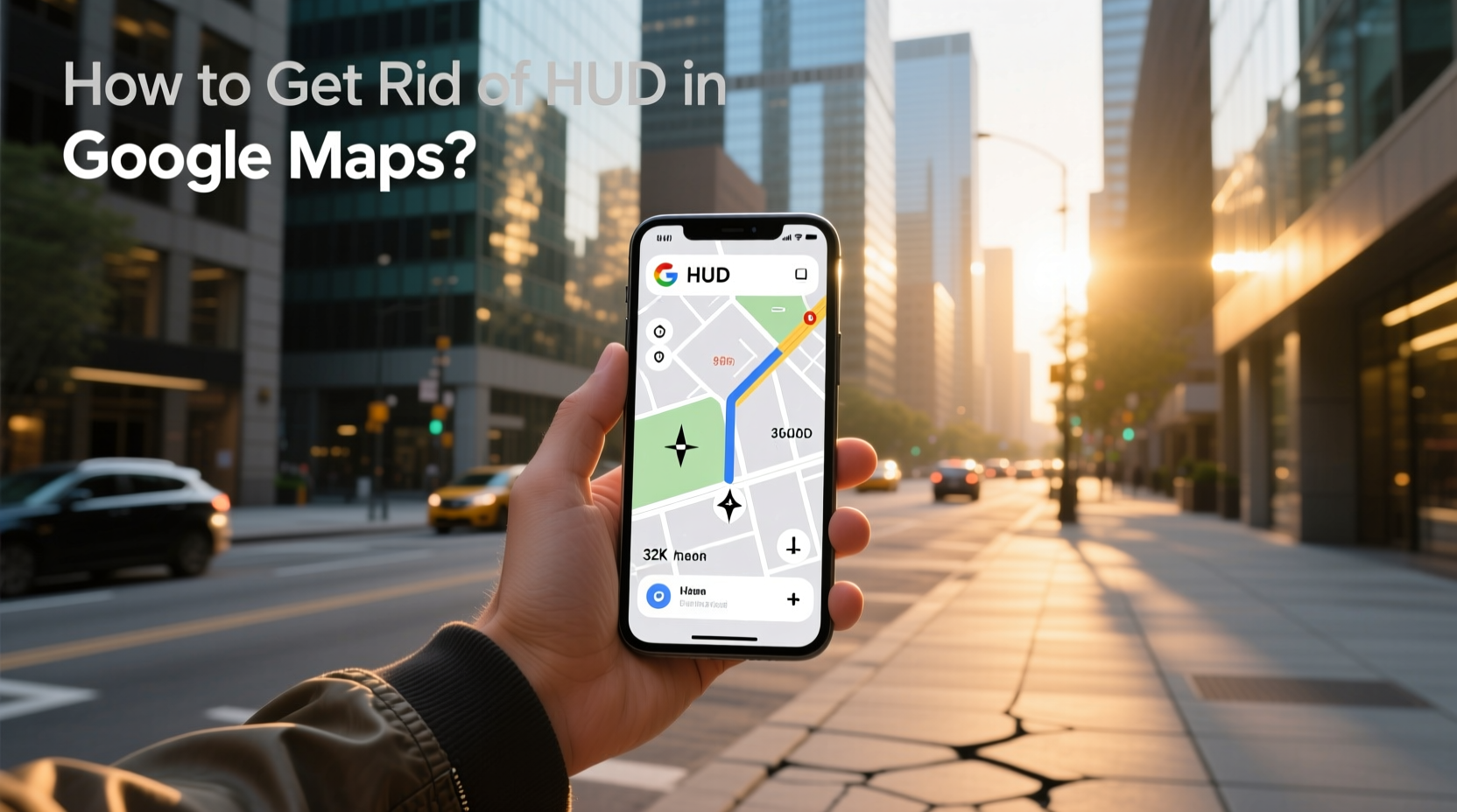 how to choose google map hud,How to get rid of hud in Google Maps?