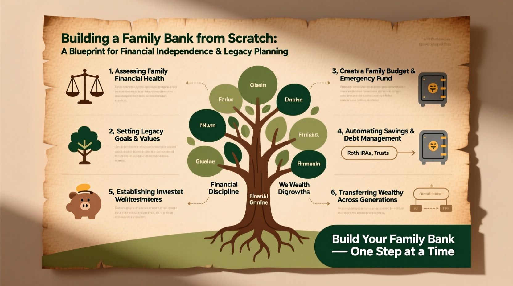 building a family bank from scratch a step by step guide to financial independence and legacy planning