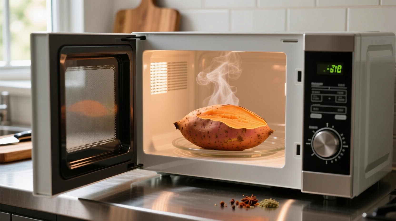 can i cook a sweet potato in the microwave