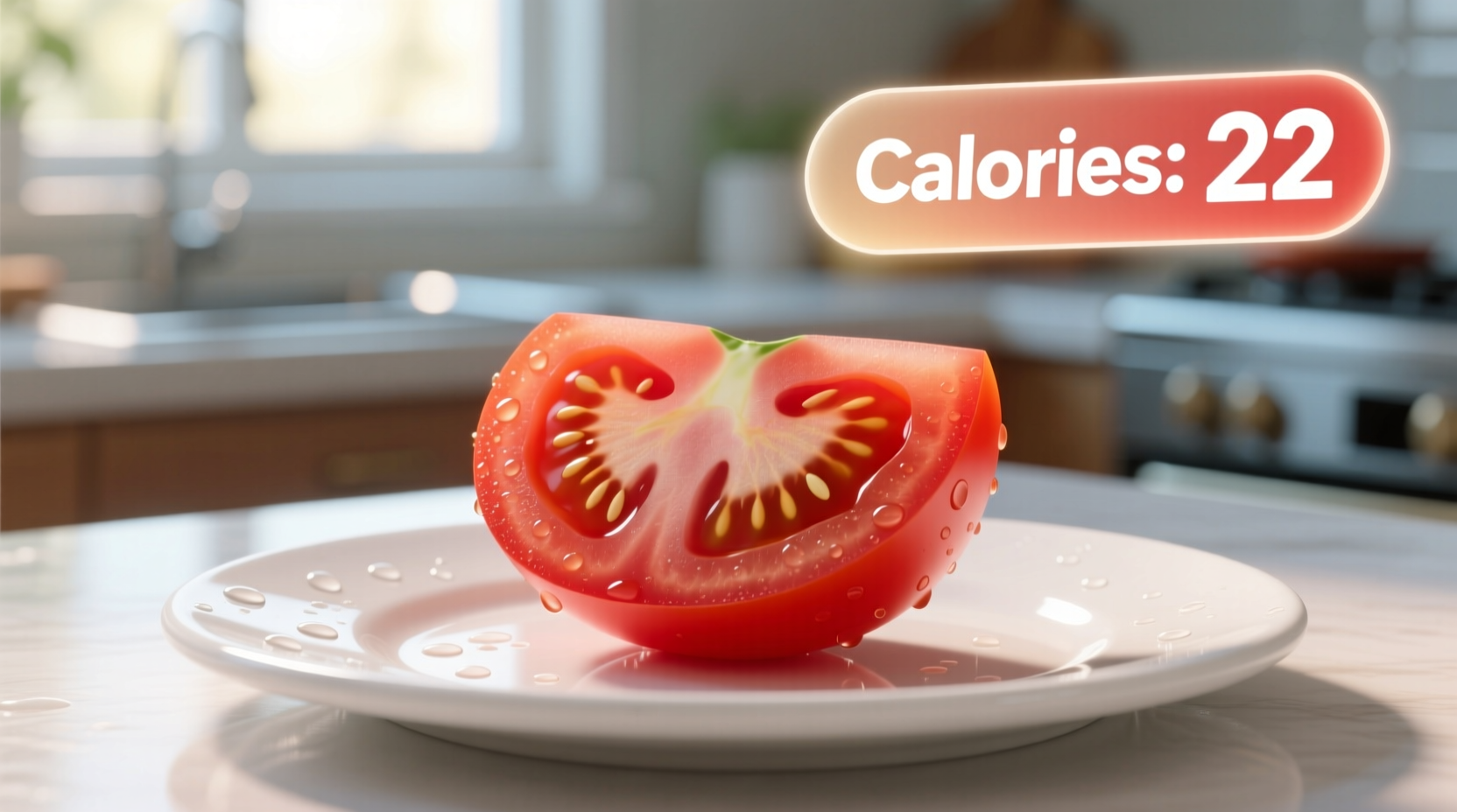 calories in slice of tomato