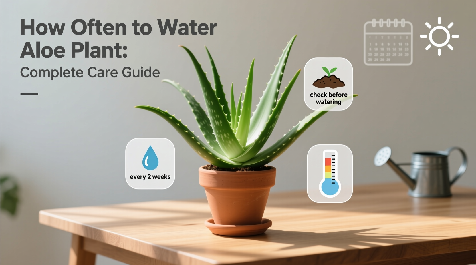 how often water aloe plant