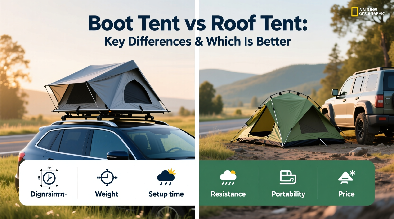 Boot Tent vs Roof Tent: Key Differences & Which Is Better