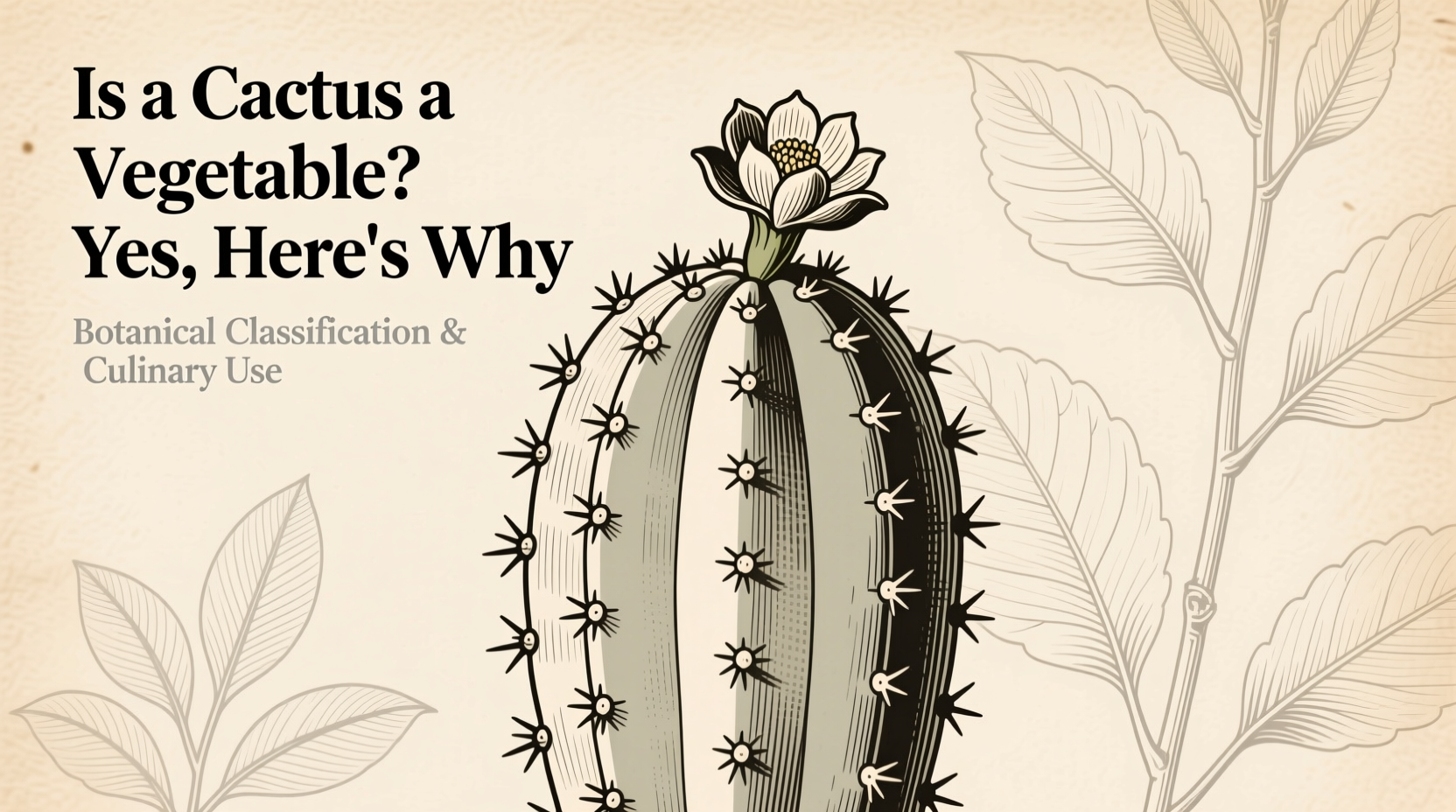 Is a Cactus a Vegetable? Yes, Here's Why