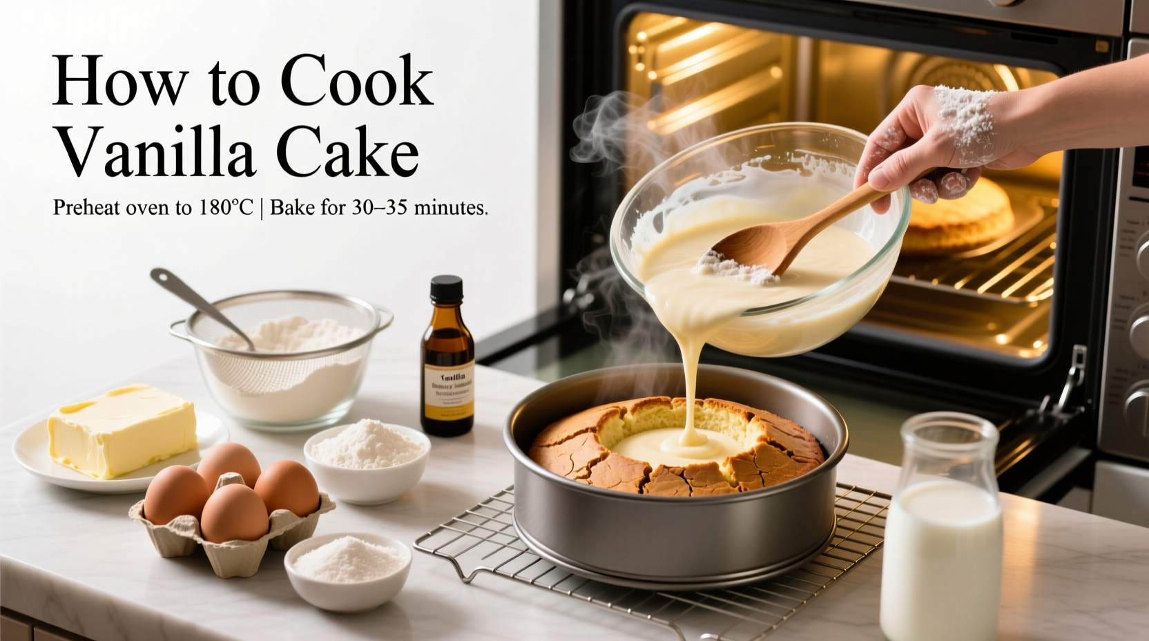 how to cook vanilla cake
