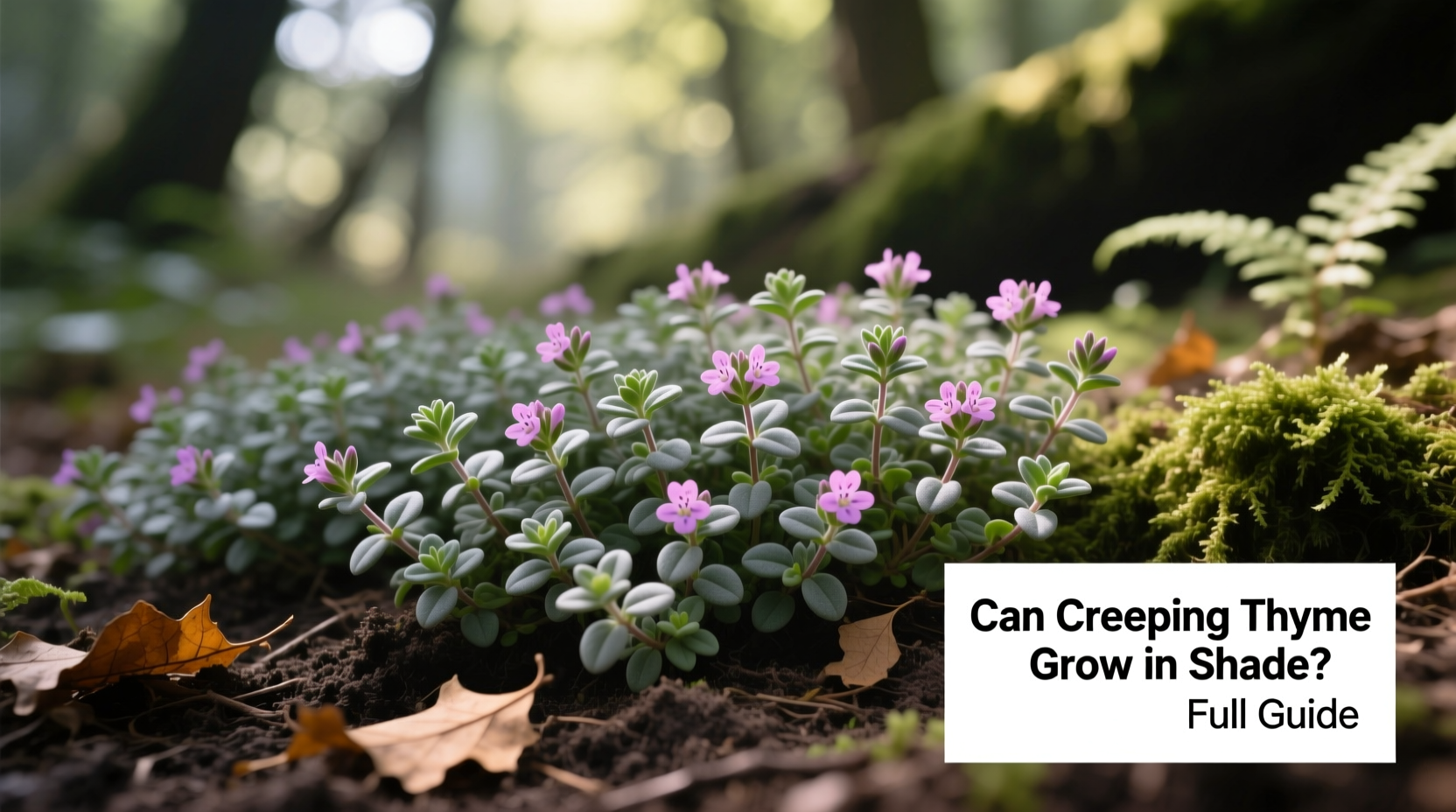 can creeping thyme grow in shade