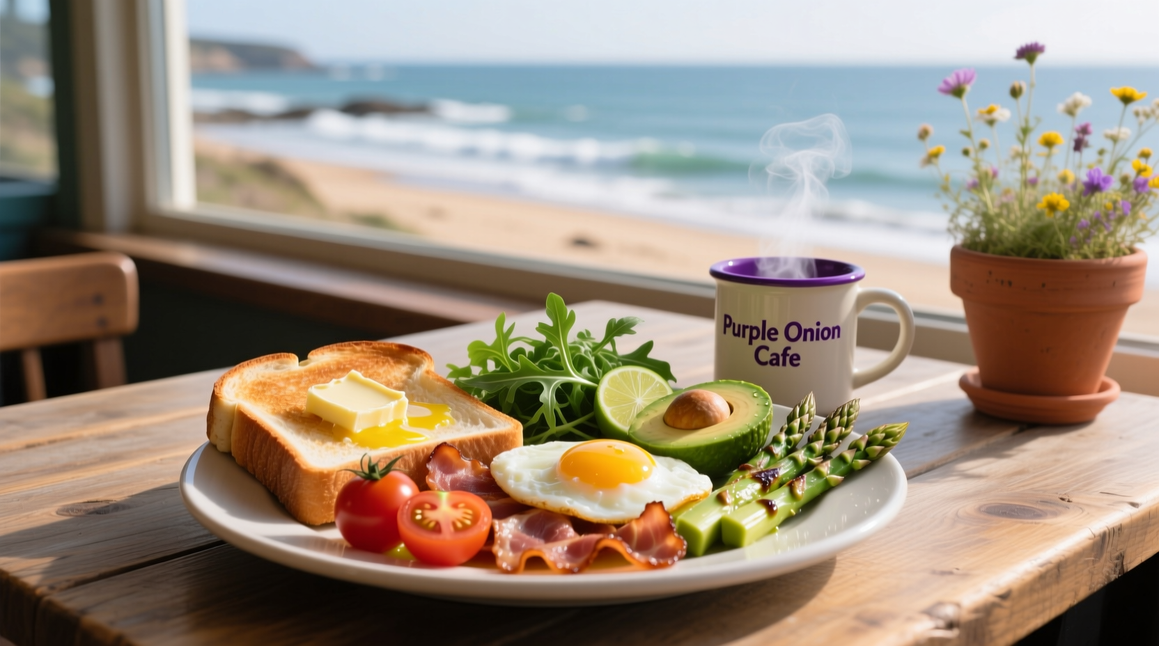 Coastal Breakfast Platter im Purple Onion