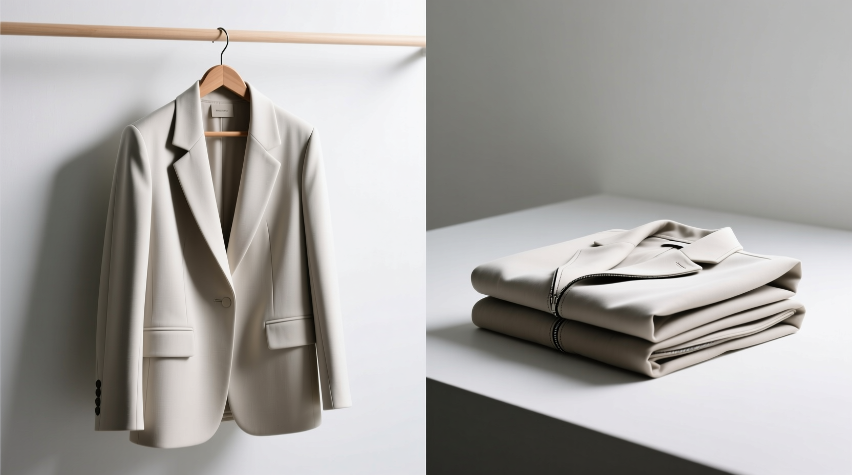 hanging vs folding clothing