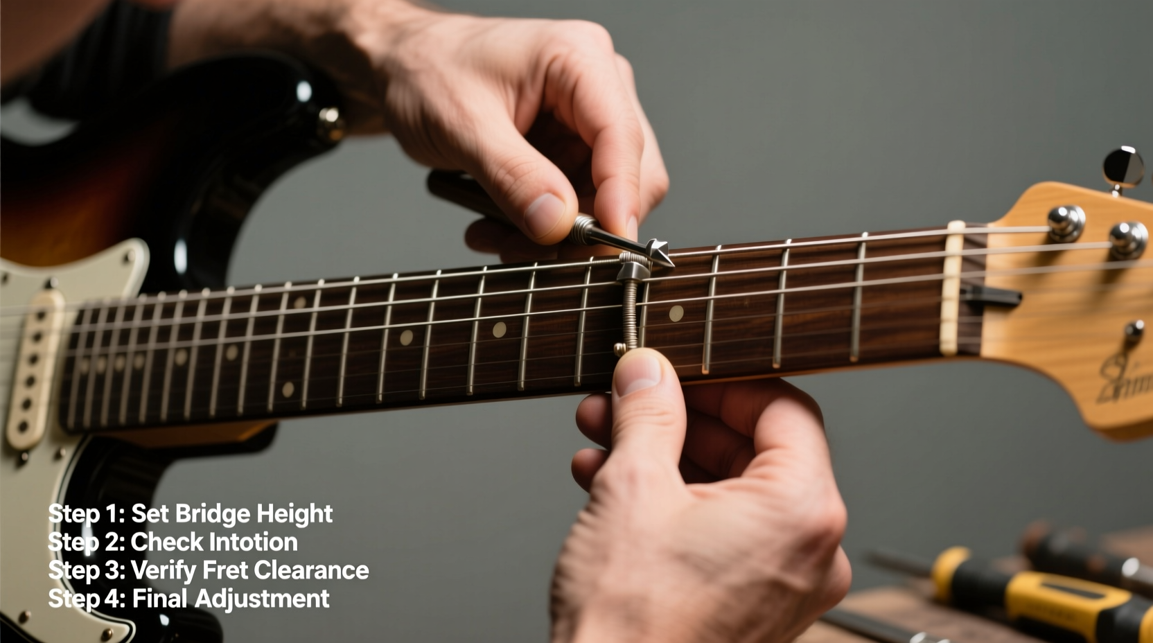 mastering electric guitar string action step by step adjustment for optimal playability