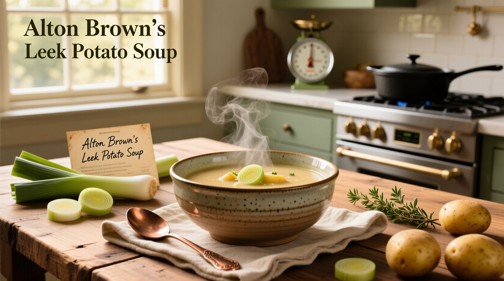 alton brown's leek potato soup guide