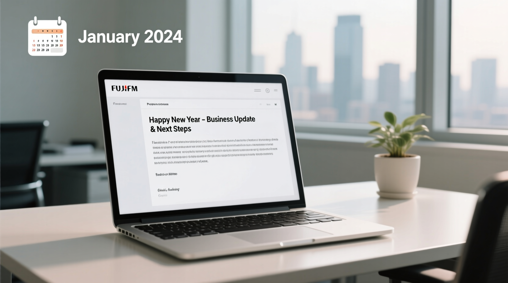 how to write email after new year