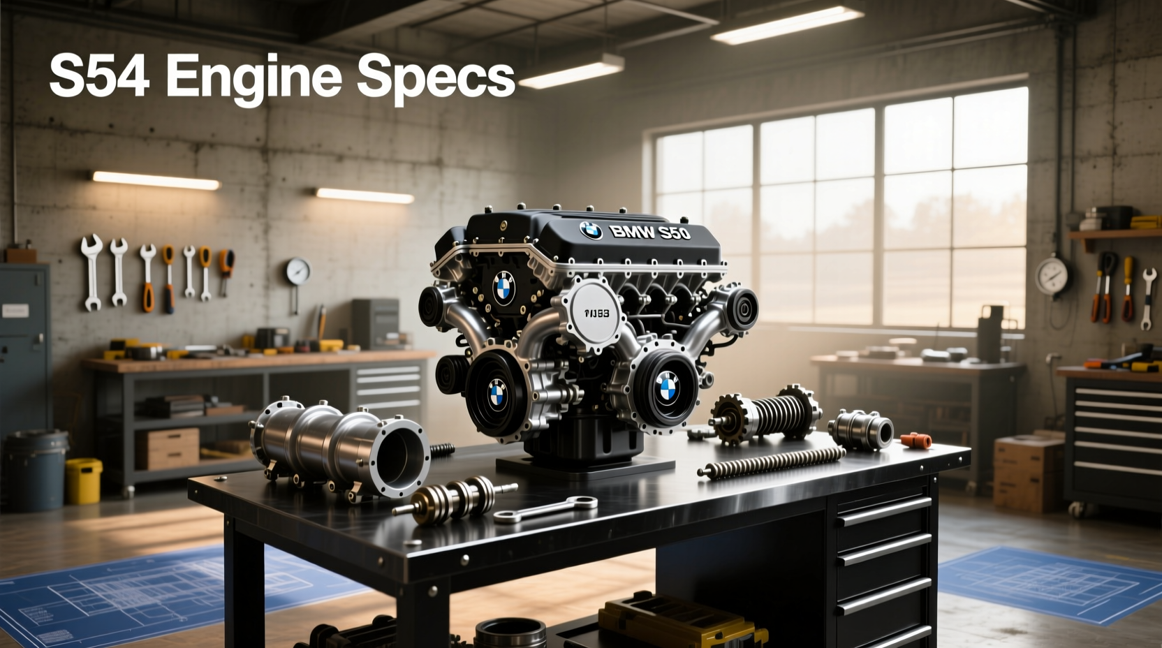 What are the S54 engine specs and how does it compare to M54?