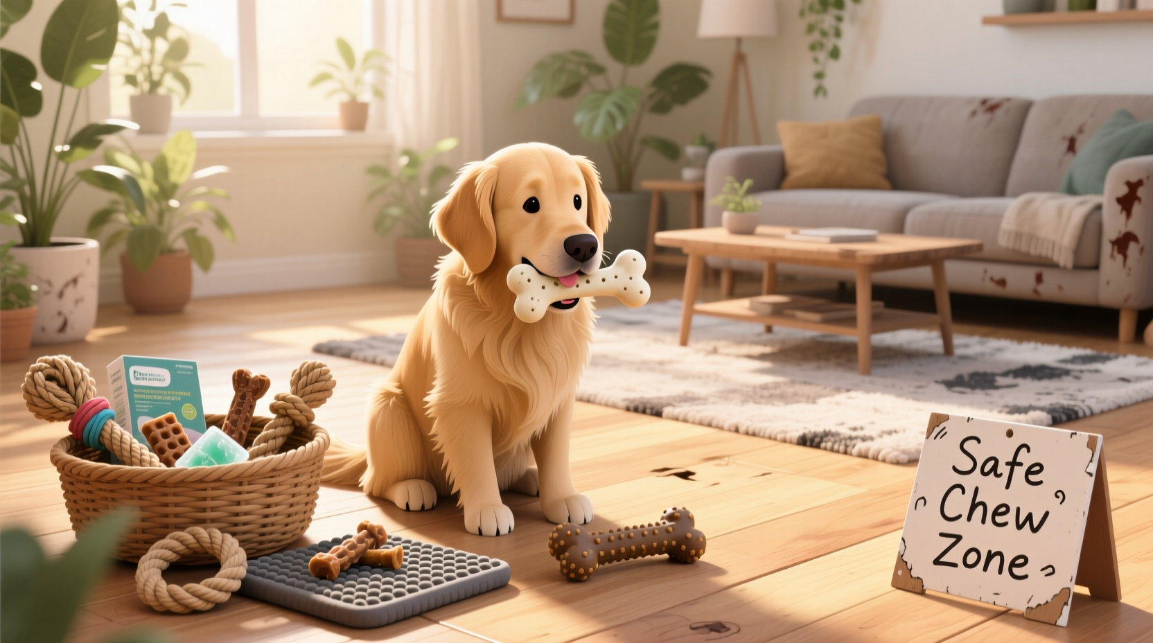 effective strategies to prevent your dog from chewing furniture without harsh training methods