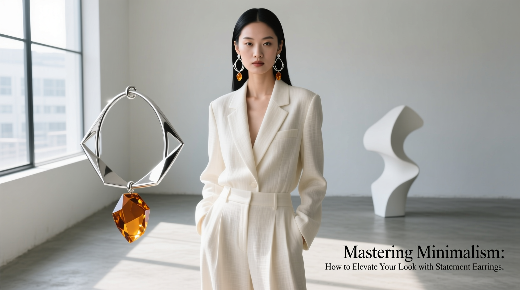 mastering minimalist style how to elevate your look with statement earrings
