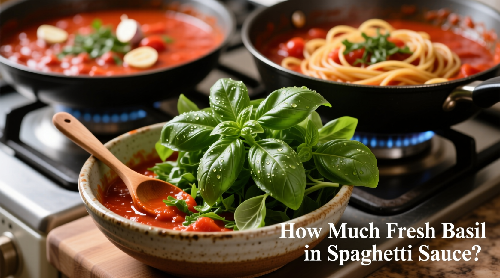 how much fresh basil in spaghetti sauce