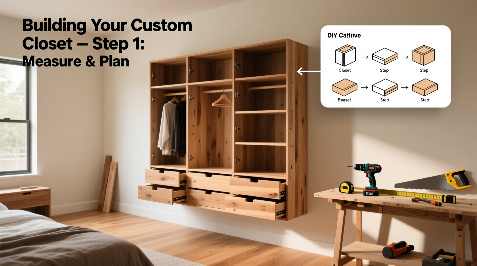 creative and practical guide to building your own custom clothes cabinet at home