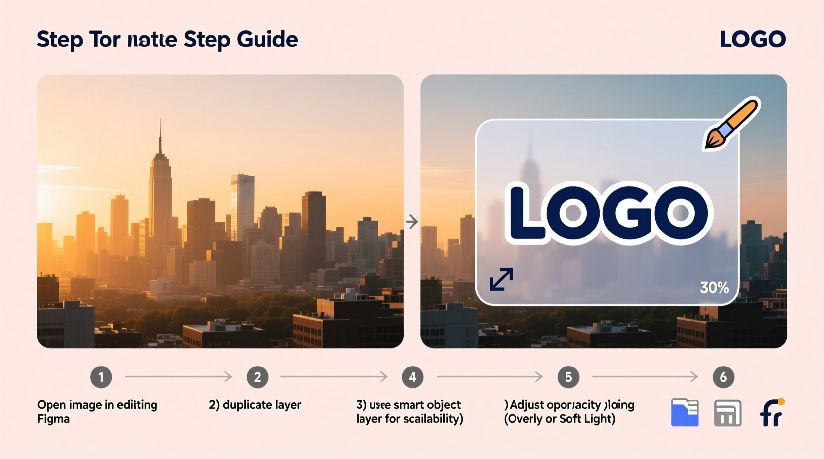 step by step guide how to put a logo on a photo like a pro
