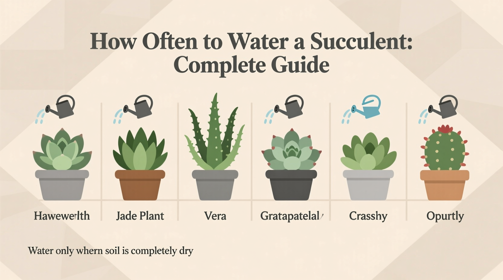 how often to water a succulent