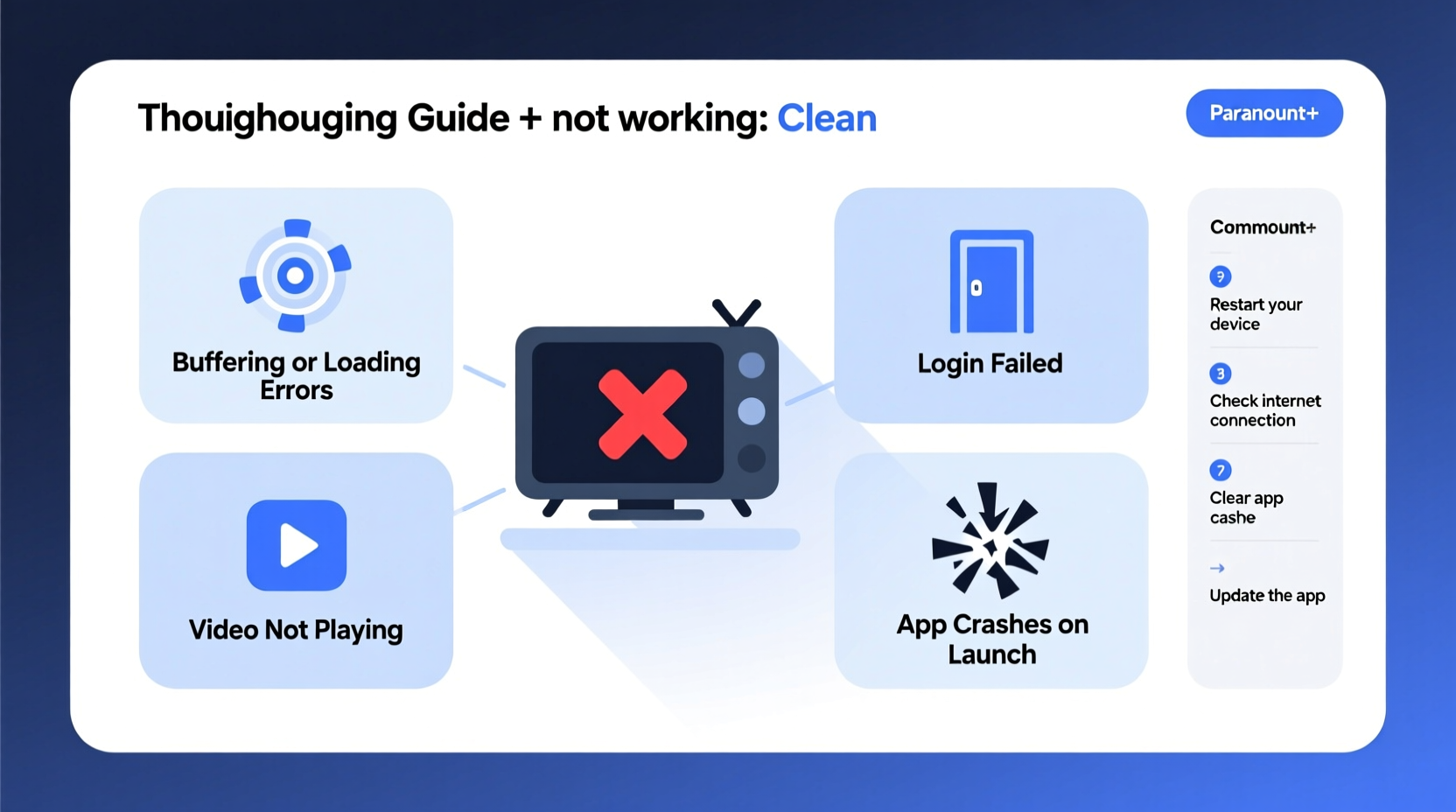paramount plus not working troubleshooting common issues