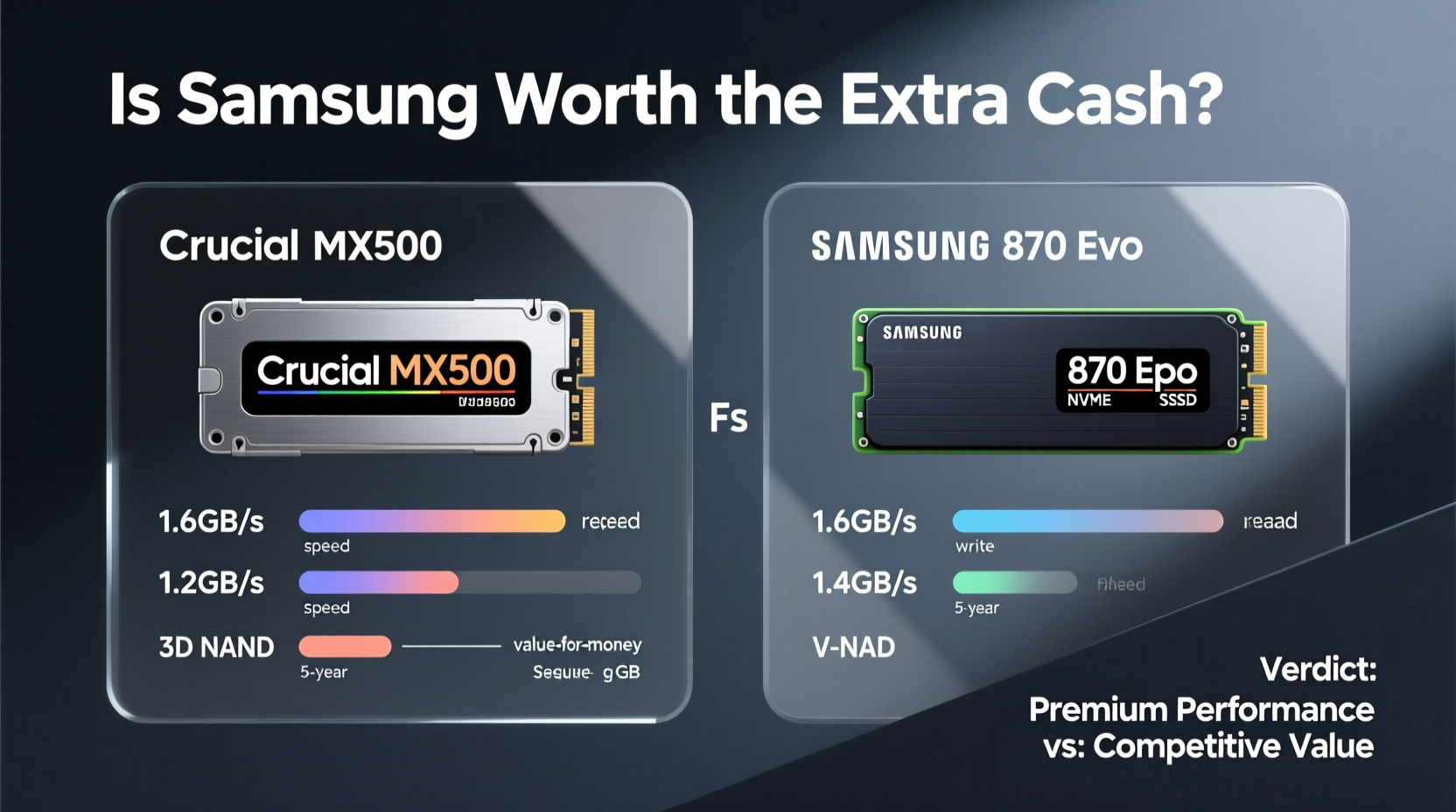 Crucial Mx500 Vs Samsung 870 Evo Is Samsung Really Worth The Extra