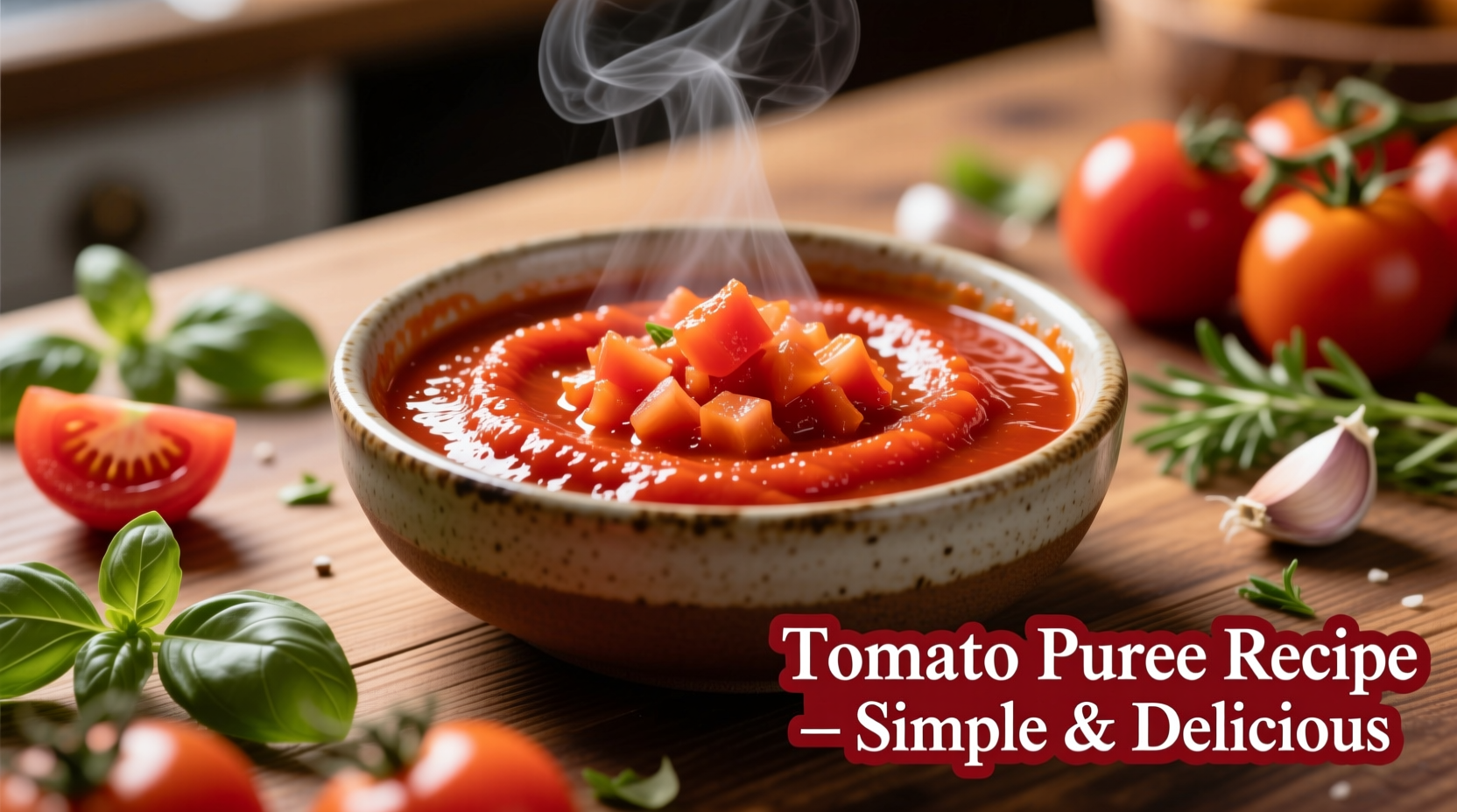 Perfect Homemade Tomato Puree Recipe in 20 Minutes