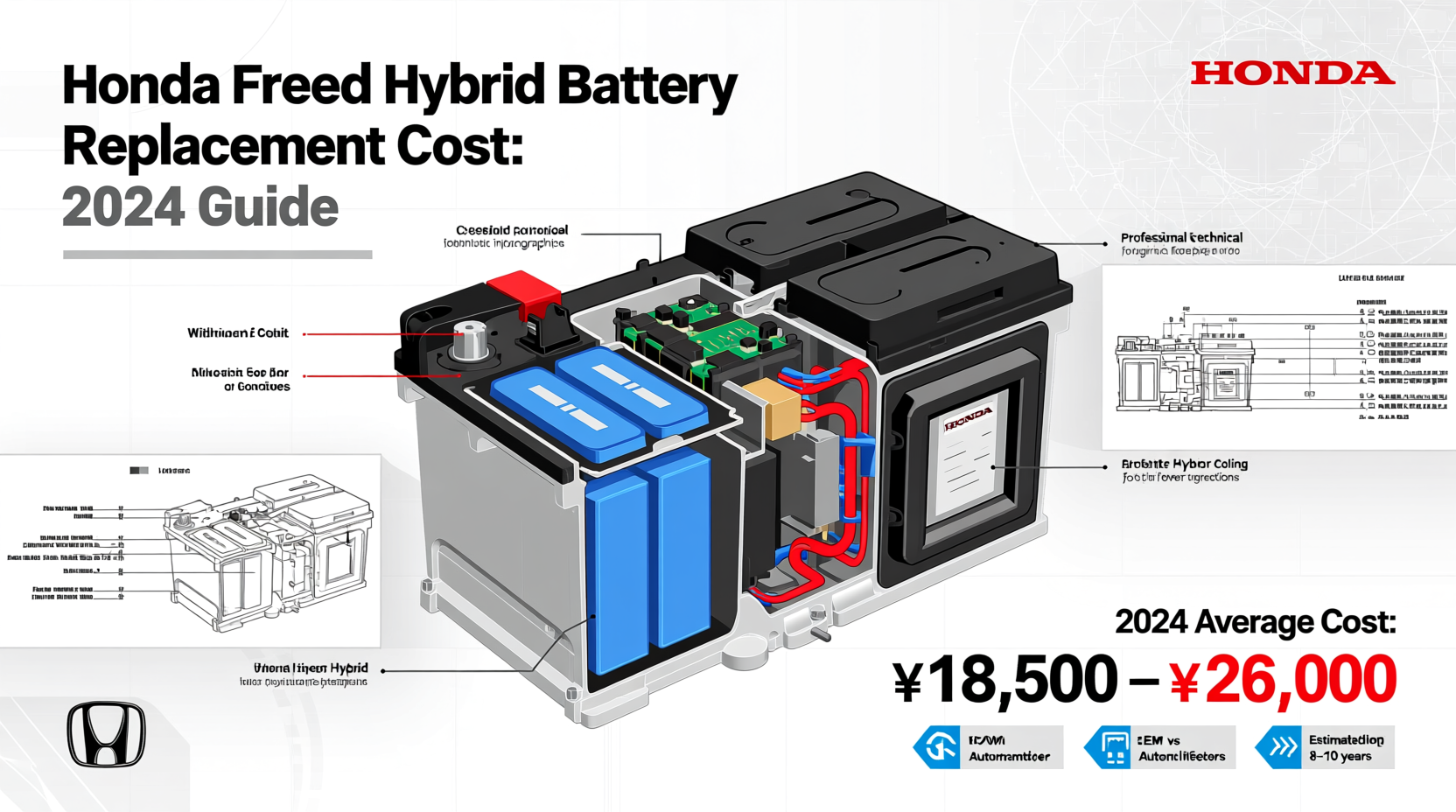honda freed hybrid battery cost